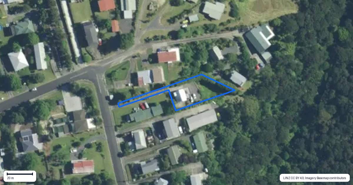 Property context map for 47 Yorke Road, Haruru