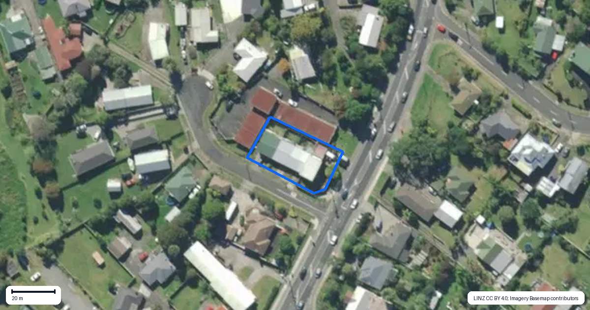 Property context map for 114 Otaika Road, Raumanga, Whangarei