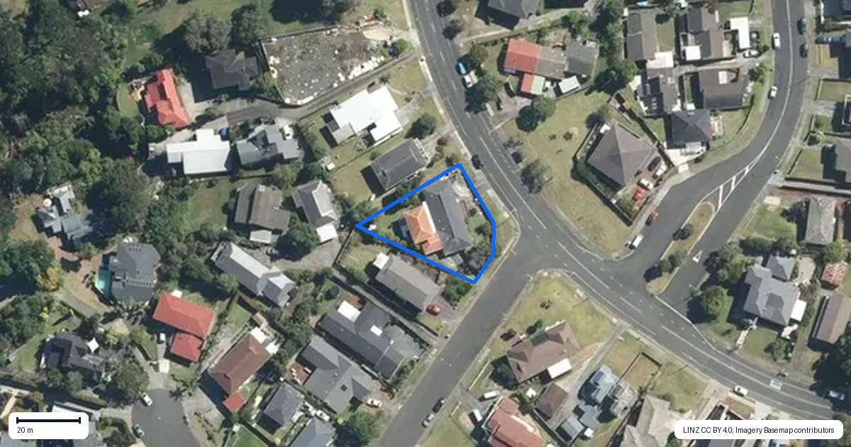 Property context map for 1 Himalaya Crescent, Lynfield, Auckland