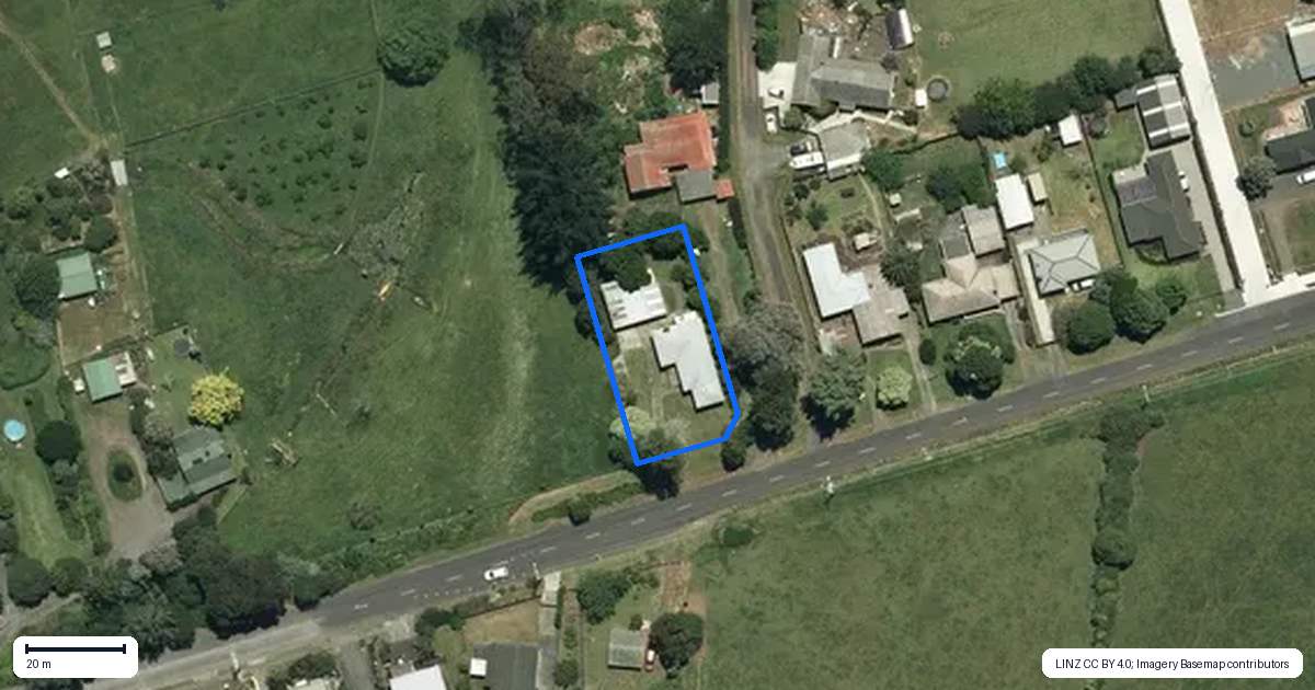 Property context map for 31 Dominion Road, Tuakau