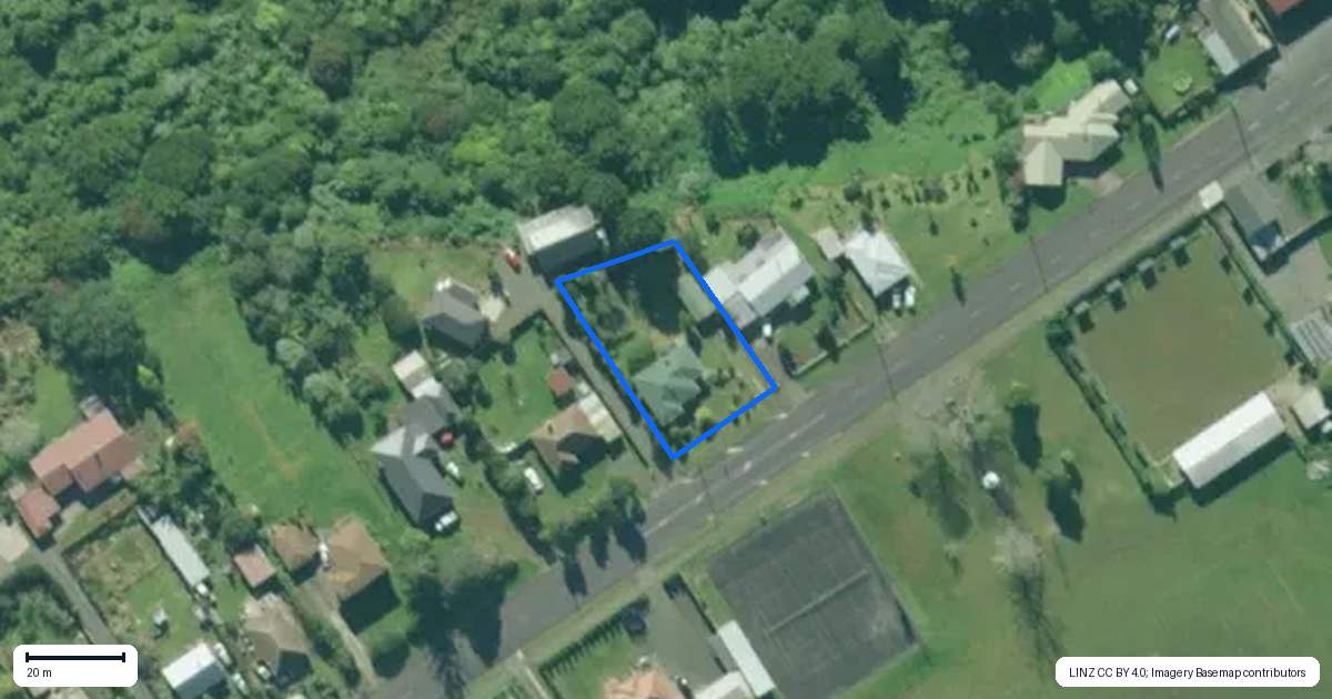 Property context map for 25 Settlers Way, Okaihau