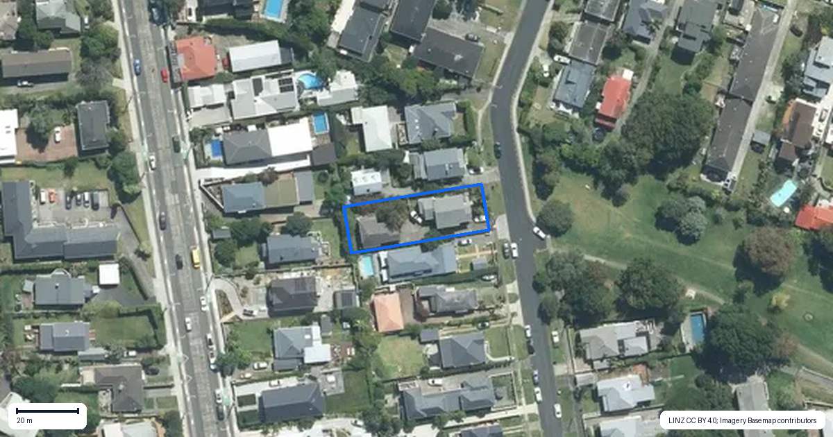 Property context map for 1/52 Richmond Avenue, Northcote Point, Auckland