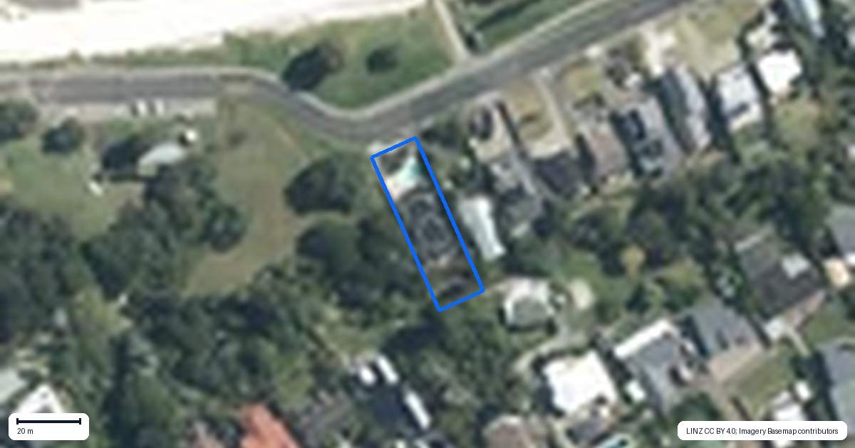 Property context map for 24 Omana Esplanade, Maraetai, Auckland