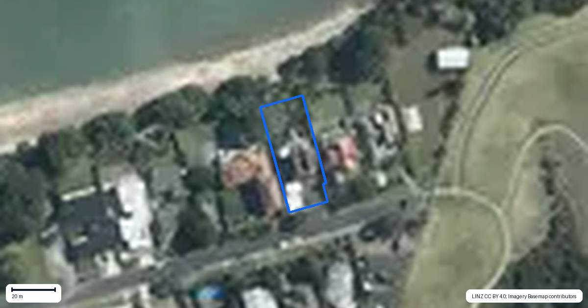 Property context map for 156 Second View Avenue, Beachlands, Auckland