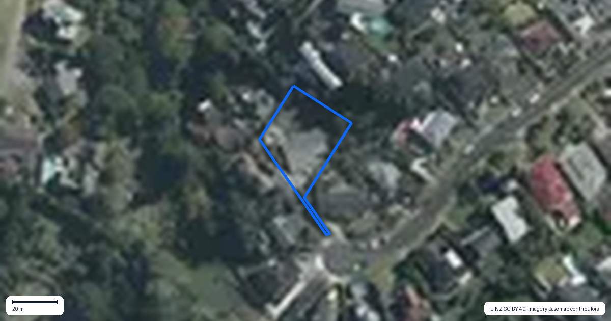 Property context map for 23 Copperfield Terrace, Mellons Bay, Auckland