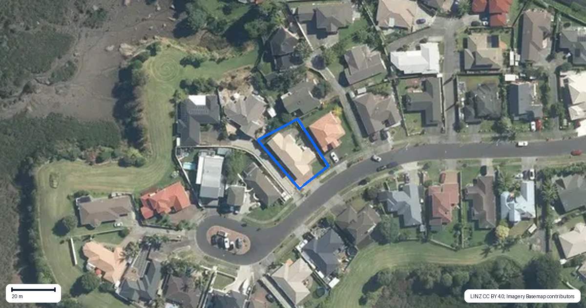 Property context map for 39 Fremantle Place, Pakuranga Heights, Auckland