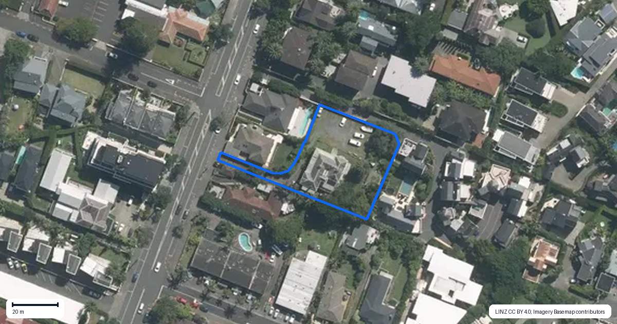 Property context map for 41 Shelly Beach Road, Saint Marys Bay, Auckland