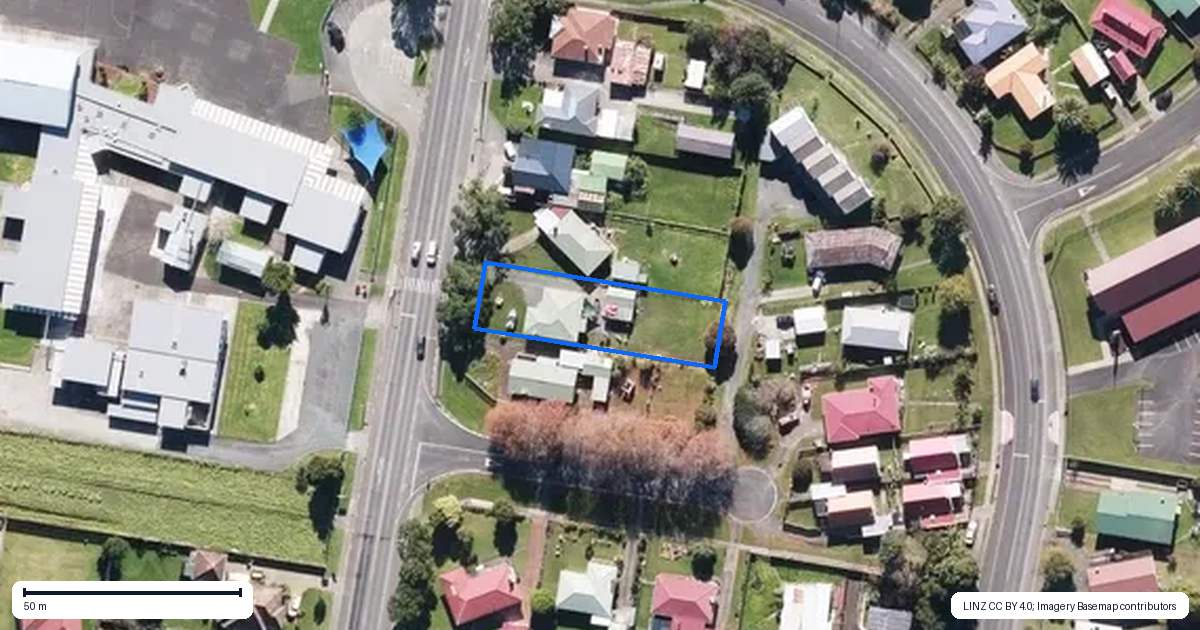 Property context map for 44 North Road, Kaitaia