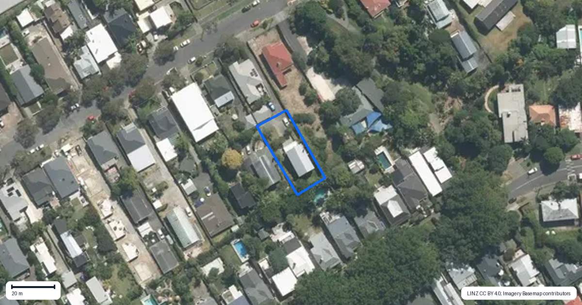Property context map for 42B Sackville Street, Grey Lynn, Auckland