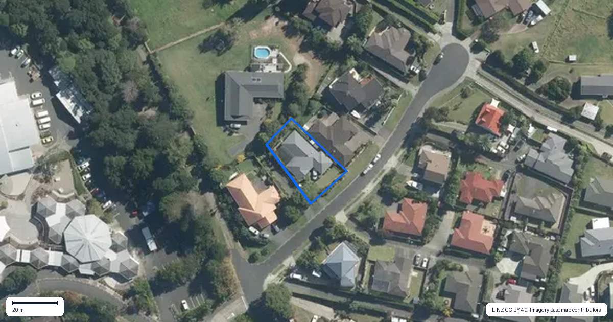 Property context map for 17 Matija Place, Red Beach, Whangaparaoa