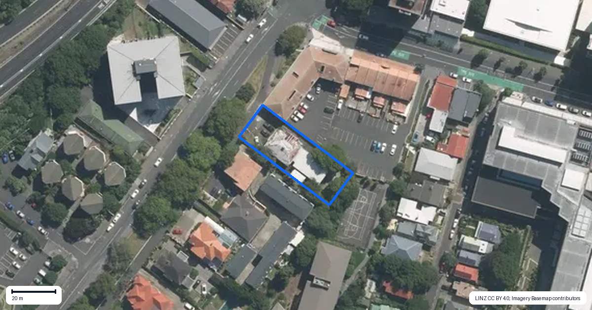 Property context map for 118 Grafton Road, Grafton, Auckland