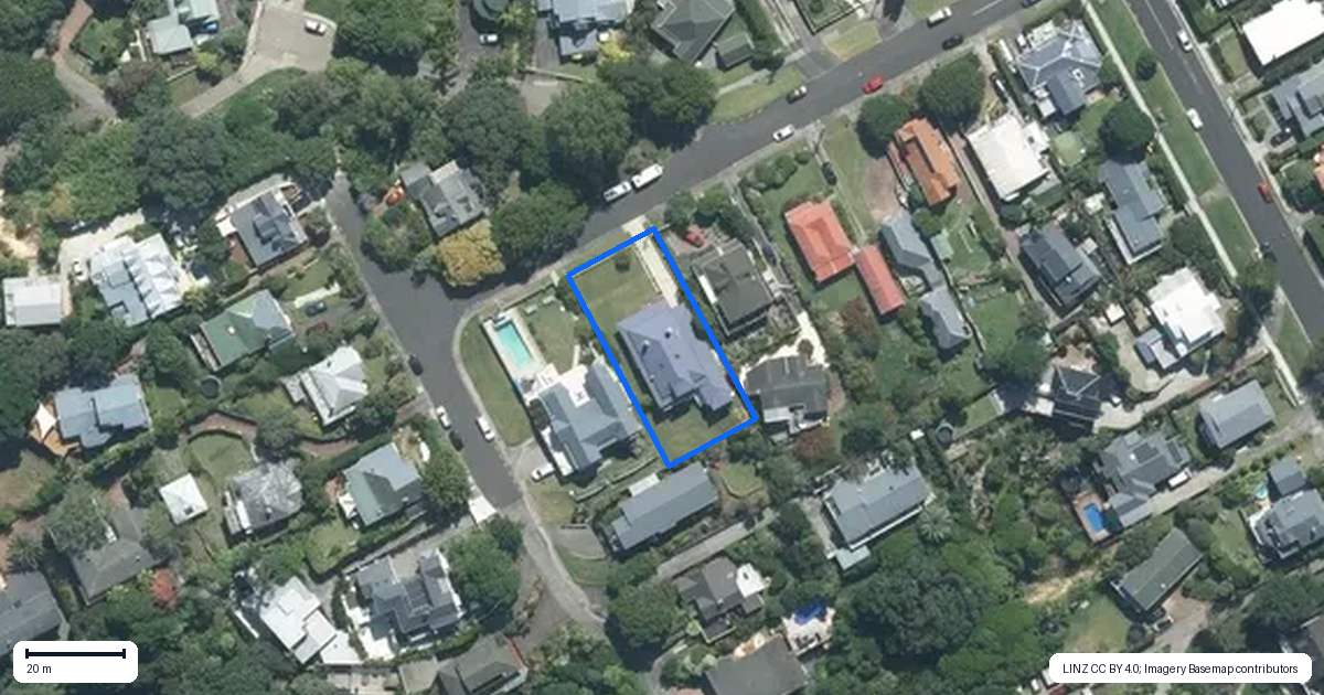 Property context map for 26 Rugby Road, Birkenhead, Auckland