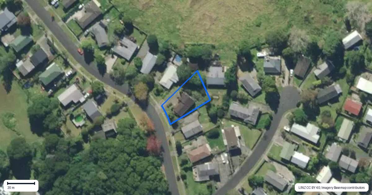 Property context map for 12 Escalona Street, Te Kamo, Whangarei