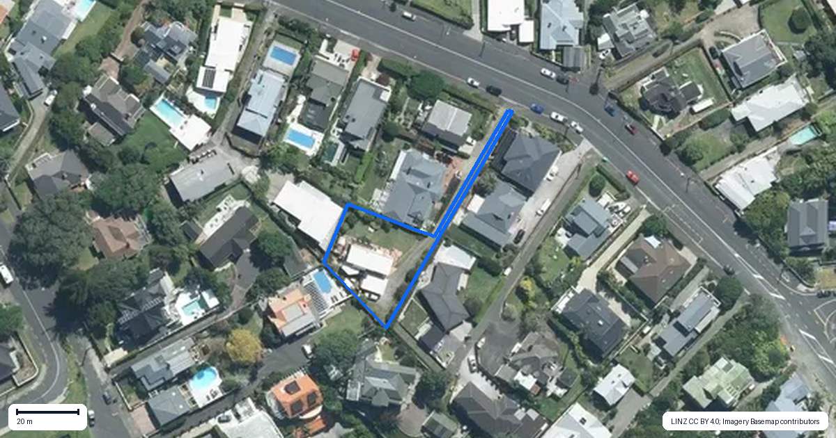 Property context map for 38A Hinemoa Street, Birkenhead, Auckland