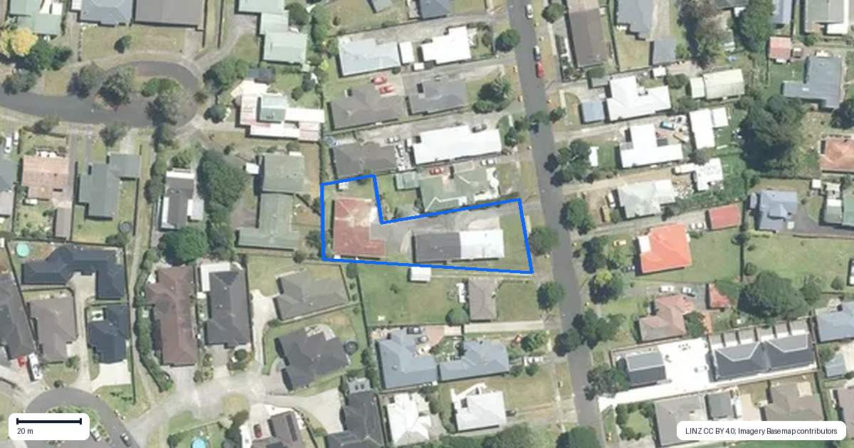 Property context map for 4/13 Collie Road, Pukekohe