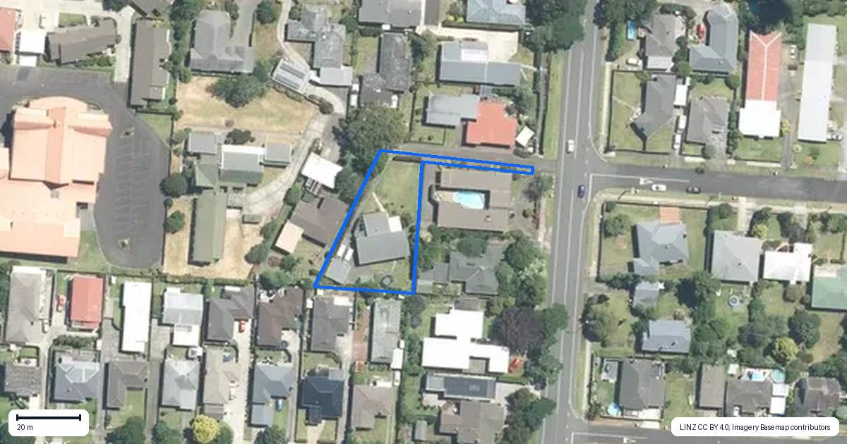 Property context map for 124A Edinburgh Street, Pukekohe