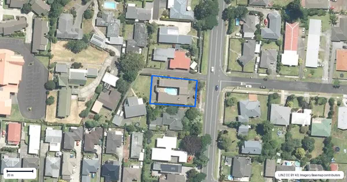 Property context map for 122 Edinburgh Street, Pukekohe