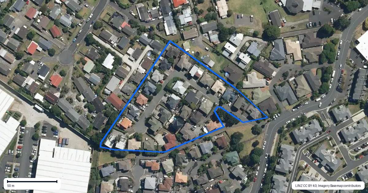 Property context map for 6/11 Harrison Road, Mount Wellington, Auckland
