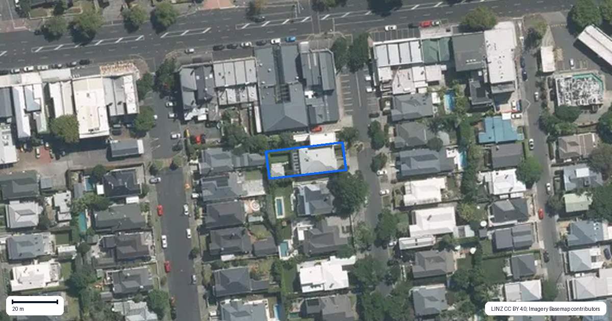 Property context map for 3 Ardmore Road, Ponsonby, Auckland