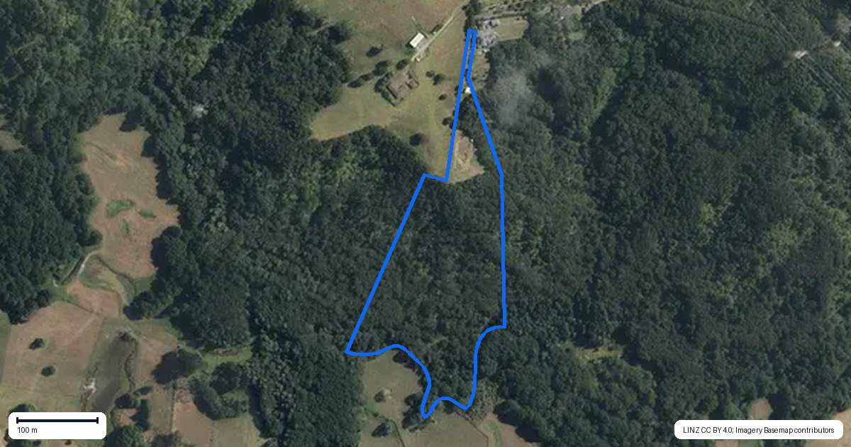 Property context map for 853B Old North Road, Waimauku