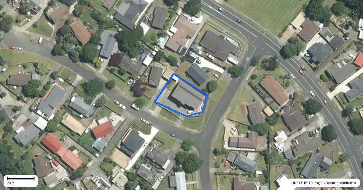 Property context map for 1 Leven Lane, Totara Heights, Auckland