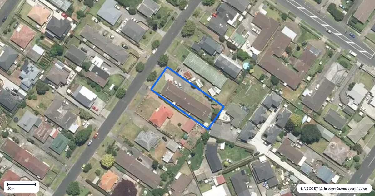 Property context map for 25C King Street, Papatoetoe, Auckland