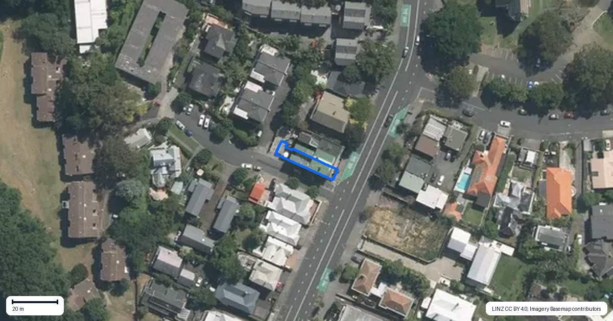 Property context map for 473 Parnell Road, Parnell, Auckland