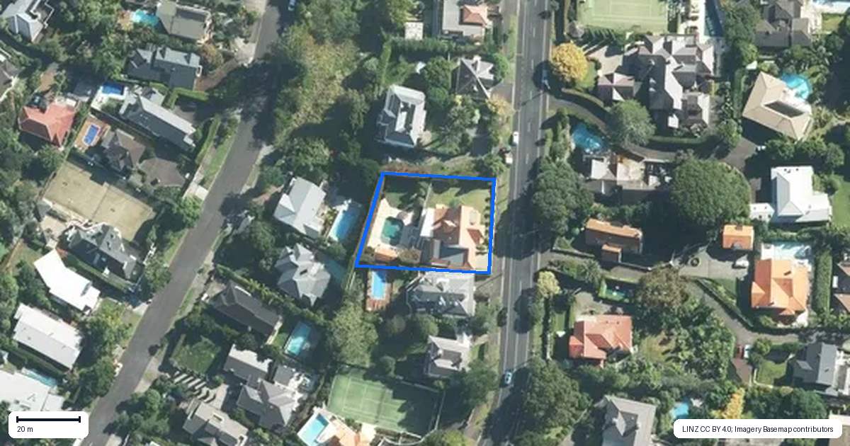 Property context map for 32 Portland Road, Remuera, Auckland