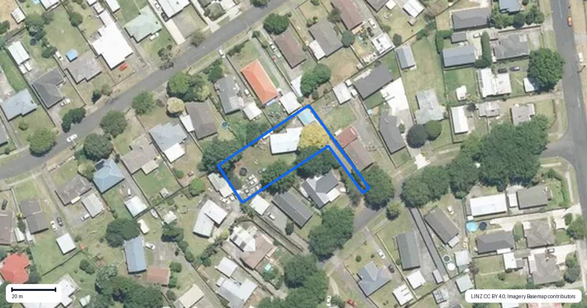 Property context map for 7 McShane Street, Pukekohe