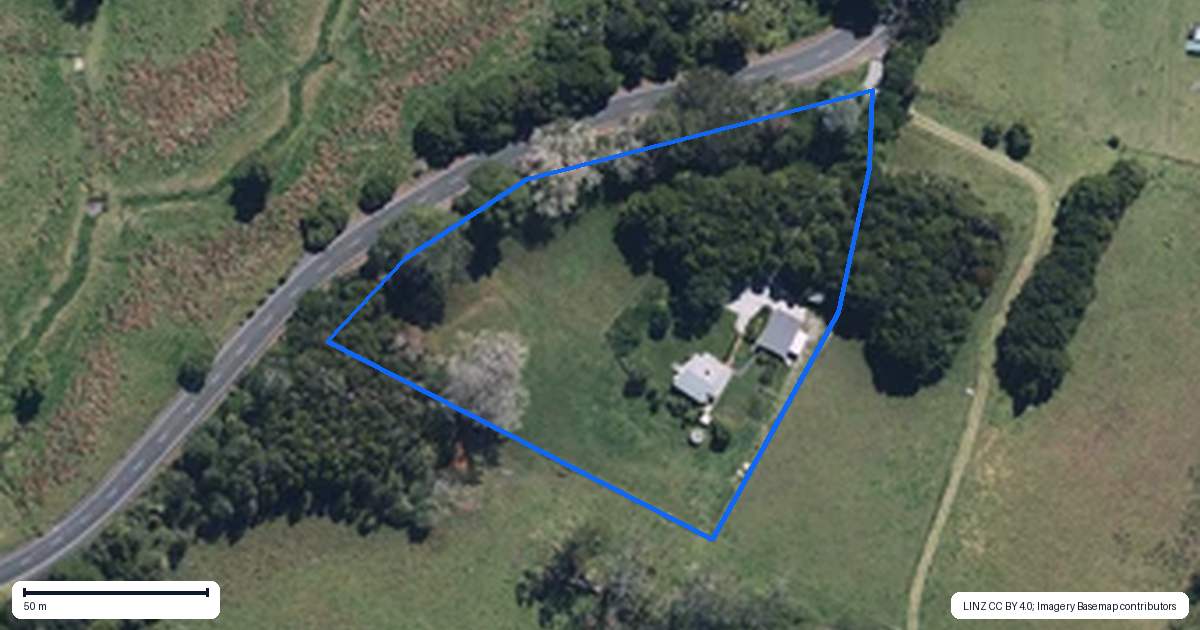 Property context map for 171 Kaipara Flats Road, Warkworth