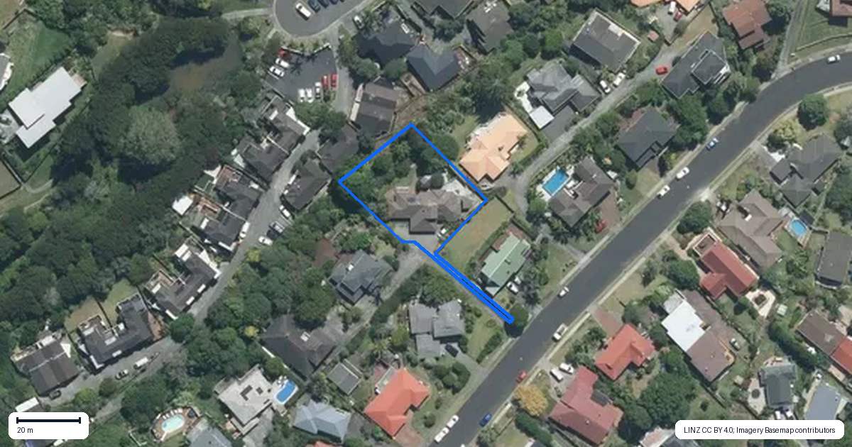 Property context map for 46 Redwing Street, Browns Bay, Auckland