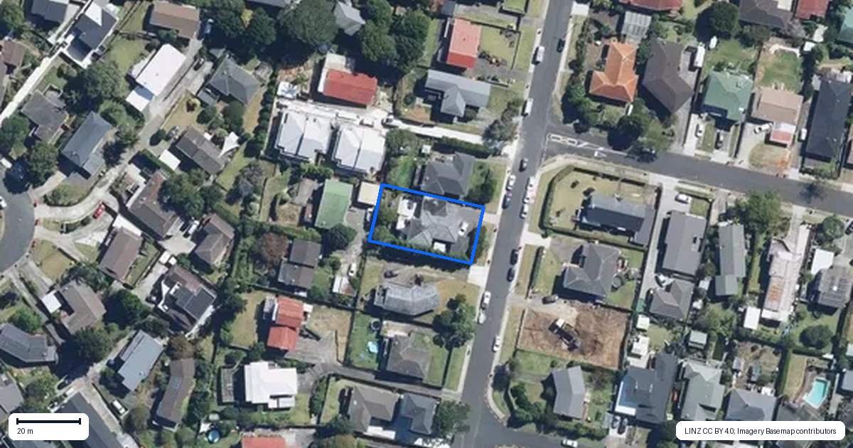 Property context map for 93 Udys Road, Pakuranga, Auckland