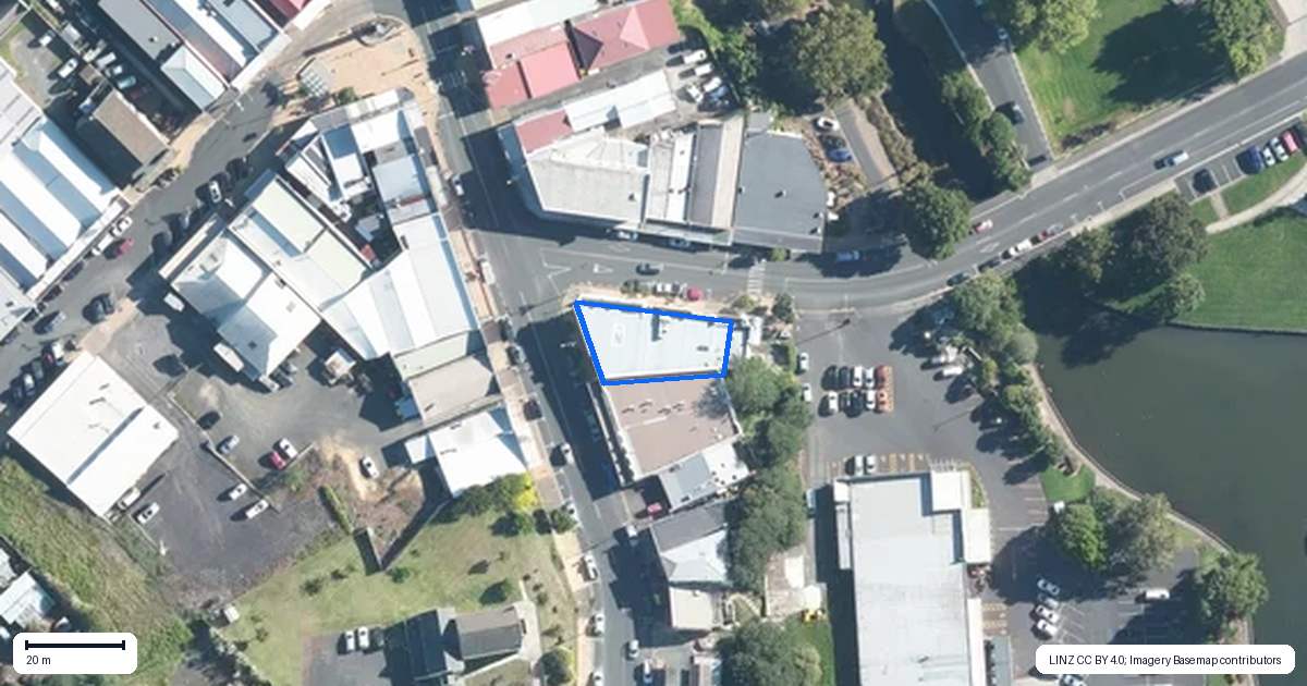 Property context map for 50 Queen Street, Waiuku