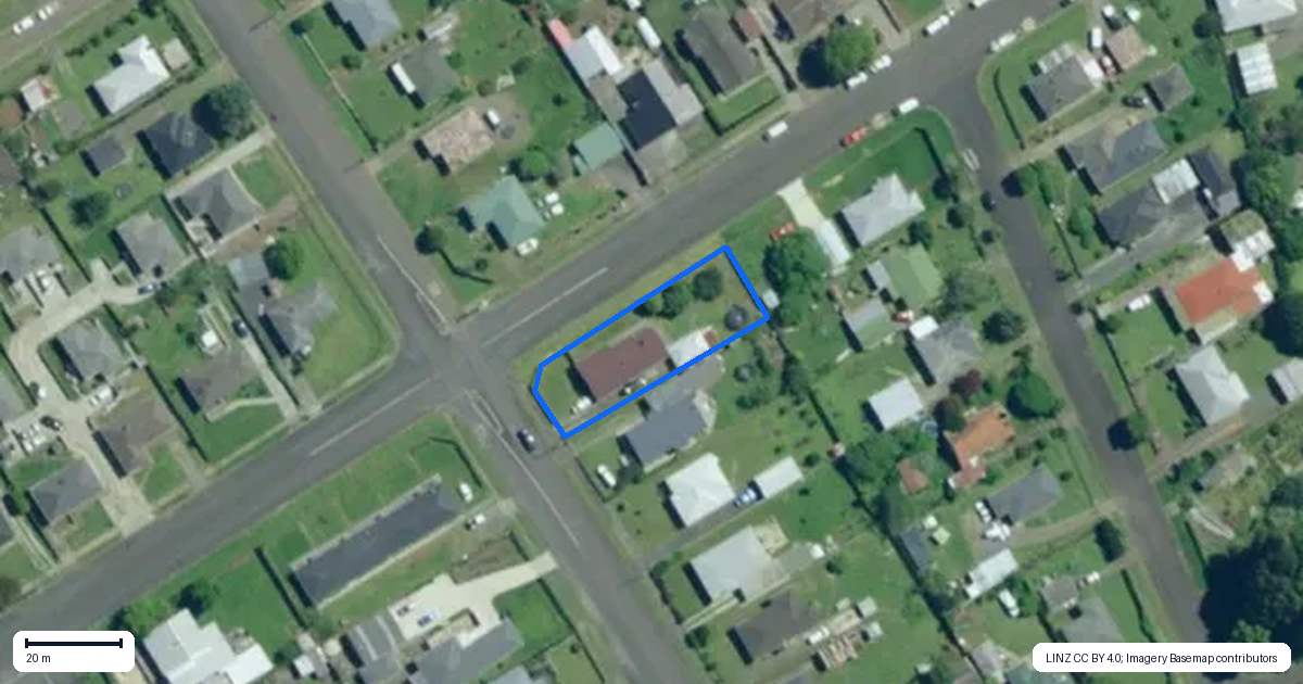 Property context map for 34 Wihongi Street, Kaikohe