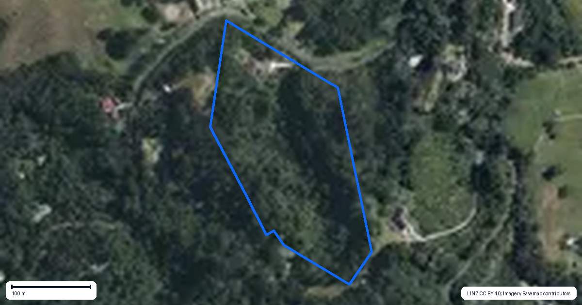 Property context map for 189 School Road, Waimauku