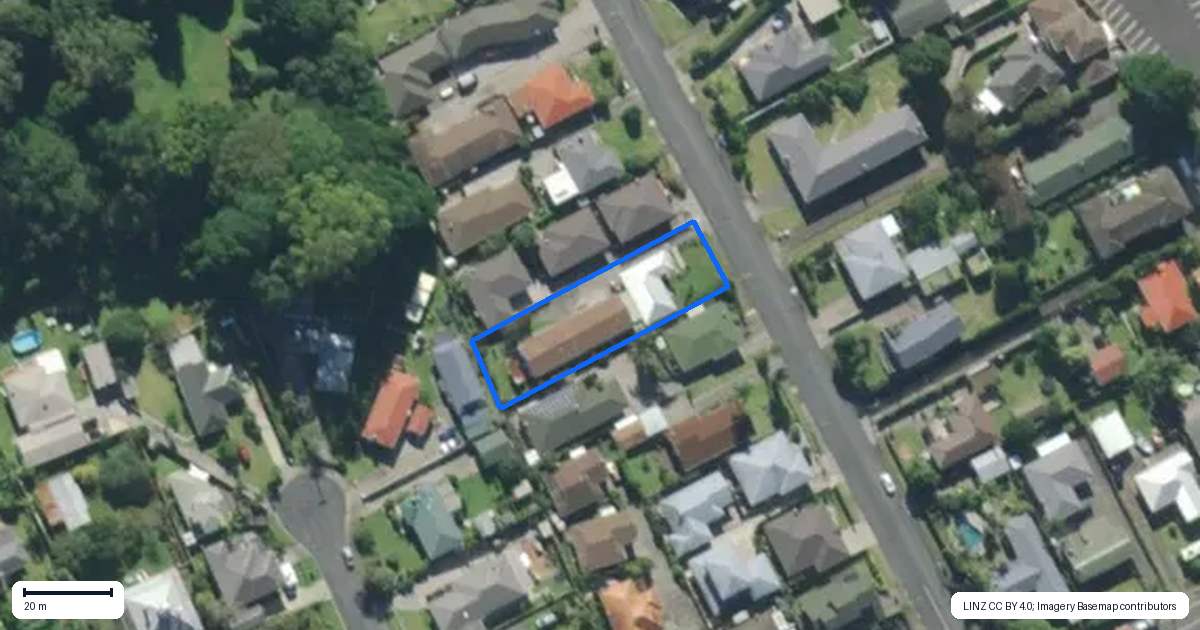 Property context map for 8A Ford Avenue, Te Kamo, Whangarei