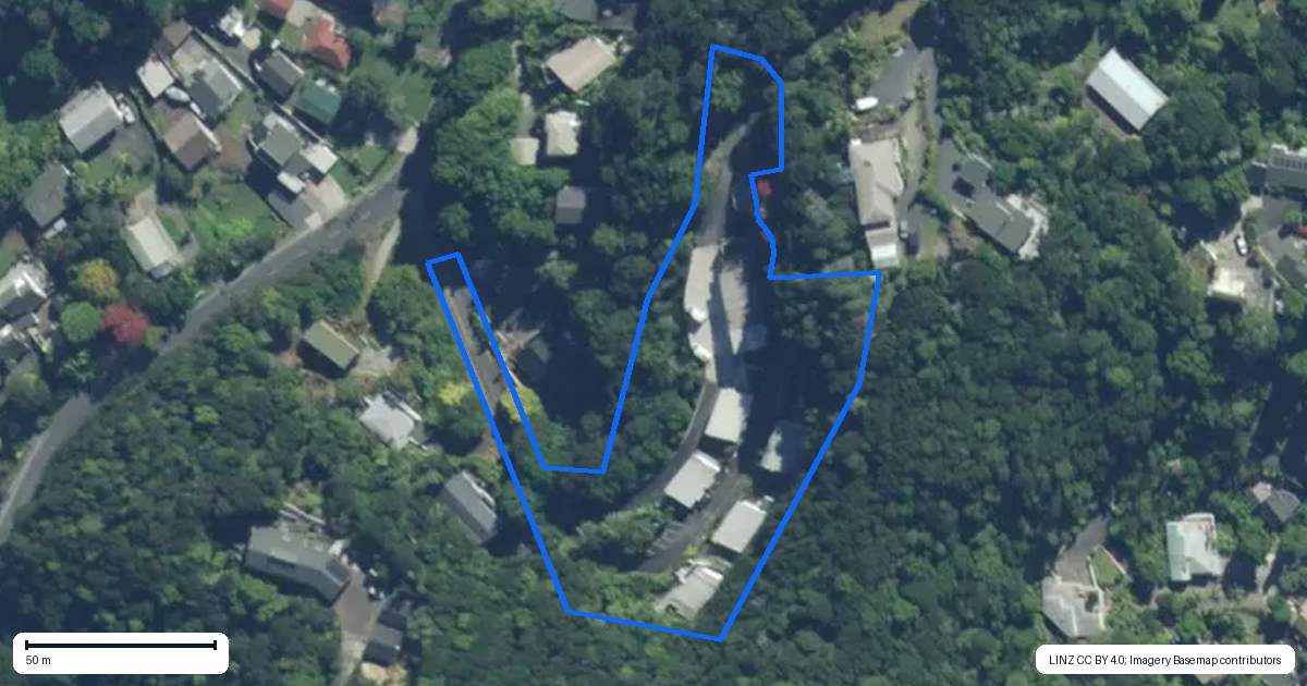 Property context map for 17/58 School Road, Paihia