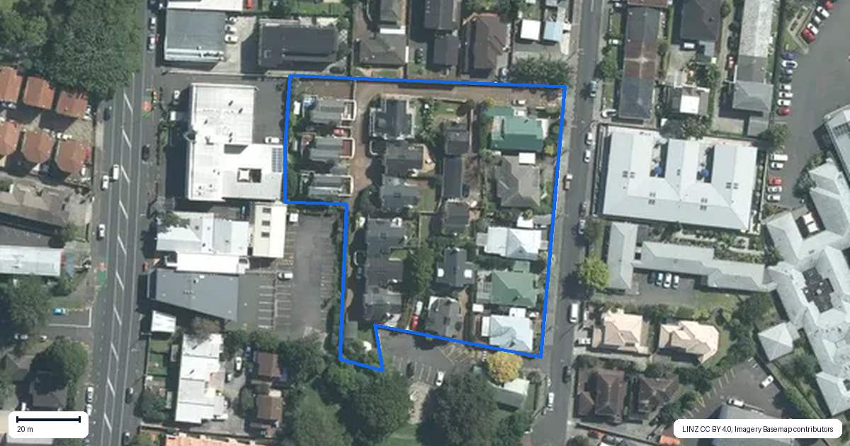 Property context map for 1E Griffin Avenue, Epsom, Auckland