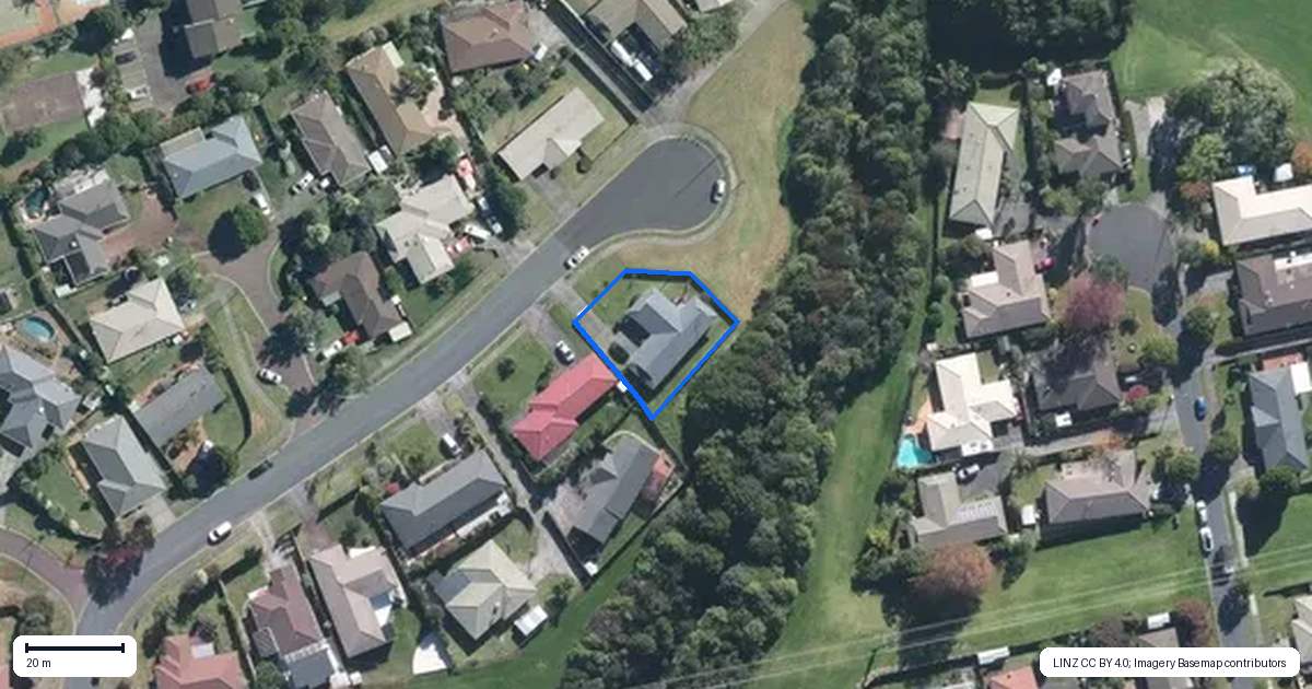 Property context map for 19 Stanford Street, Albany, Auckland
