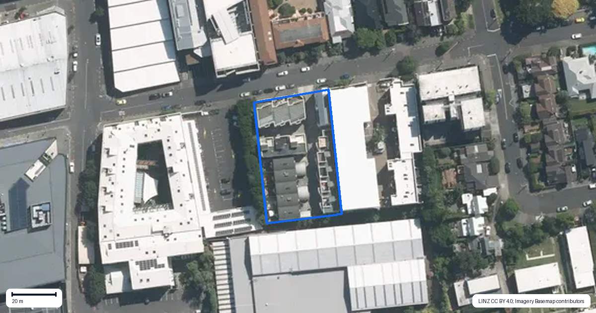 Property context map for 5L Cleveland Road, Parnell, Auckland