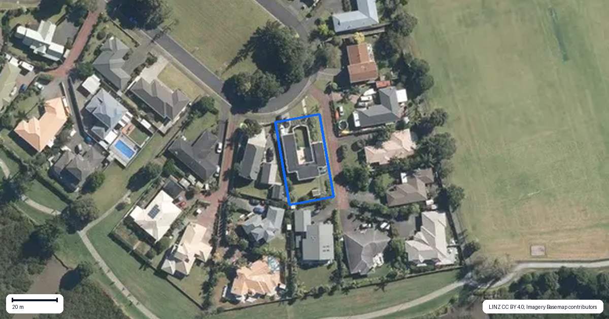 Property context map for 58 Settlers Grove, Orewa