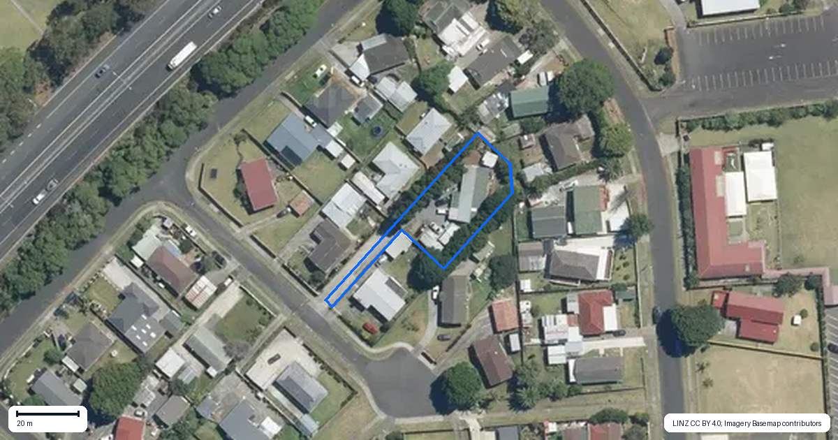 Property context map for 8 Harwell Place, Mangere, Auckland