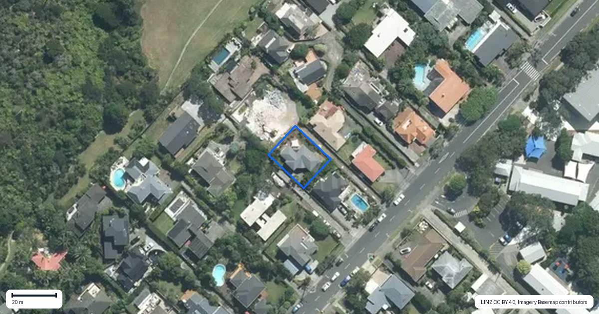 Property context map for 84A Aberdeen Road, Campbells Bay, Auckland