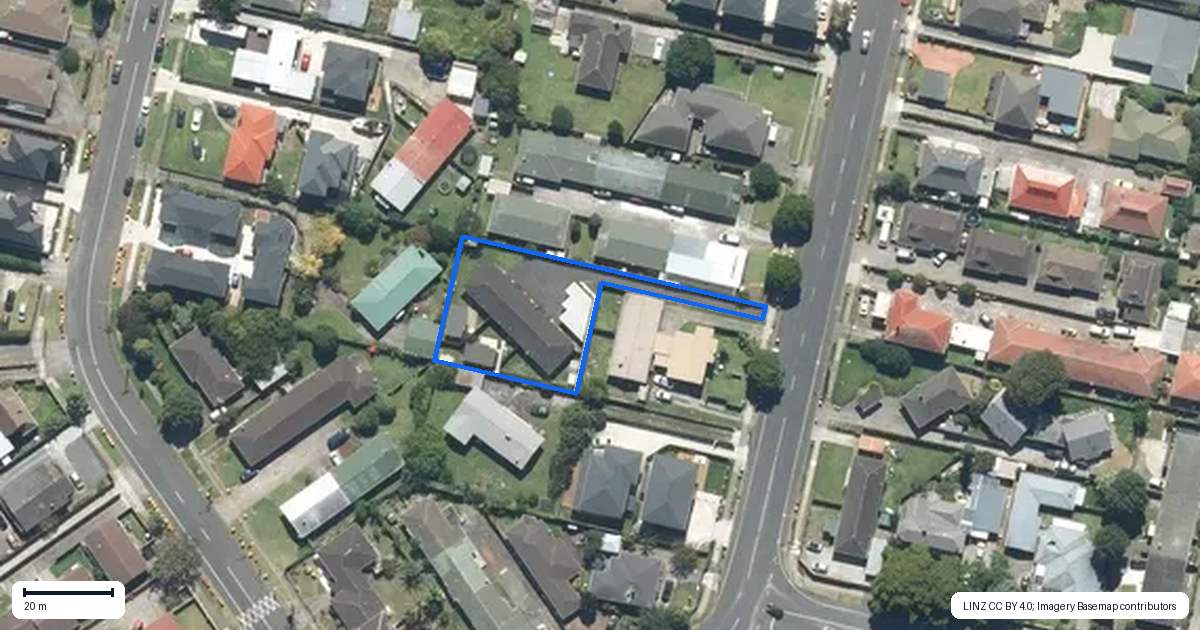 Property context map for 3/81 Huia Road, Papatoetoe, Auckland