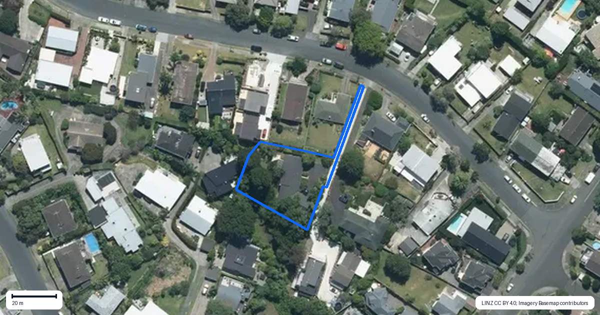 Property context map for 43A Hawkins Street, Meadowbank, Auckland