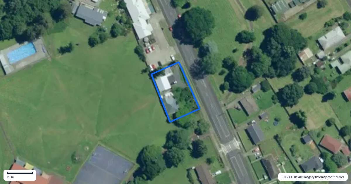 Property context map for 13 Park Road, Kaikohe