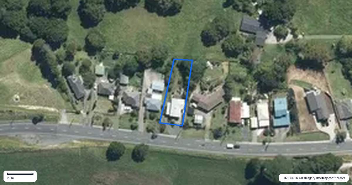 Property context map for 106 Port Albert Road, Wellsford