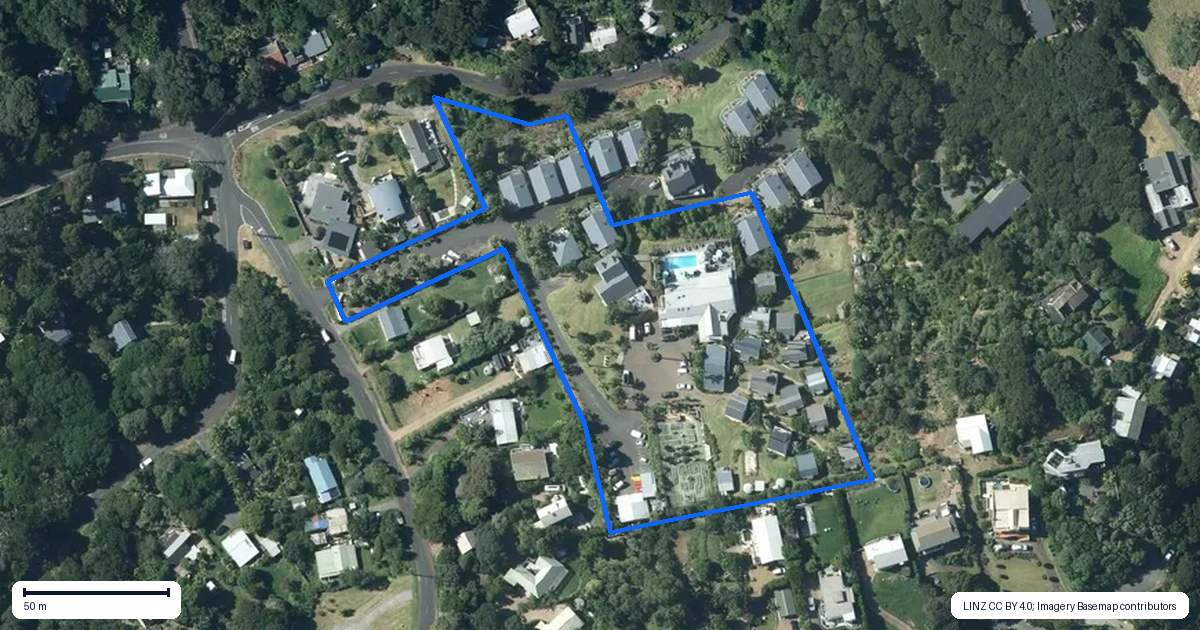 Property context map for AS/4 Bay Road, Palm Beach, Waiheke Island