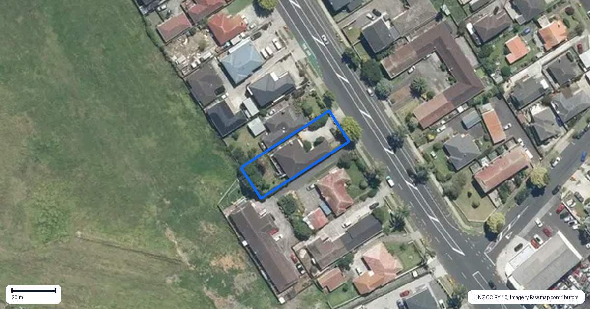 Property context map for 53 Great South Road, Papatoetoe, Auckland