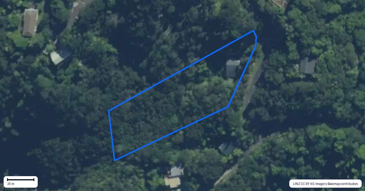 Property context map for 13 Broadview Road, Opua